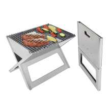 Barbecue en forme de X / barbecue portable en acier inoxydable